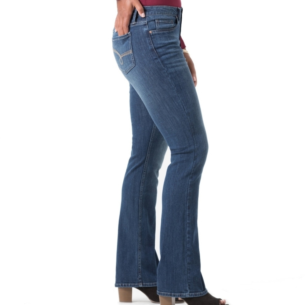 Riders by Lee mid-rise bootcut denim jeans size 8